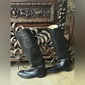 Genuine Leather high shaft boots Equestrian style Made in USA.7 1/2-8 size